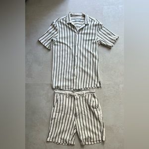 Zara shirt and short set size S, short size 30